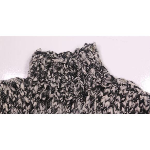 Polo Ralph Lauren Men's Hand Knit Black/White Wool Turtleneck Sweater Conchos M - Picture 4 of 9